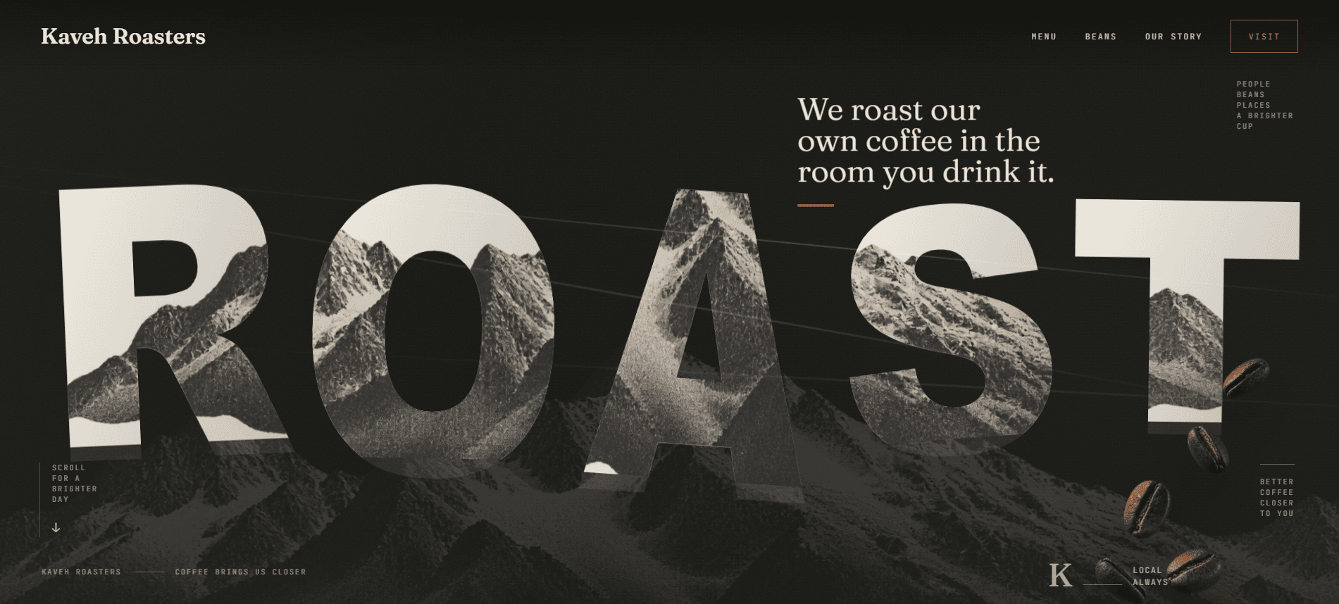 Kaveh Roasters — website